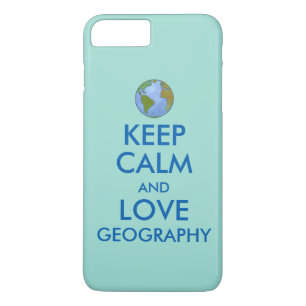 Behalten Sie die Ruhe und Liebe-Geografie Case-Mate iPhone Hülle