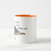 Behalten Sie die ruhige Türkei Zweifarbige Tasse (Mittel)