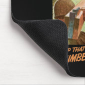 Behalten Sie dieses Bauholz-Kommen Mousepad (Ecke)