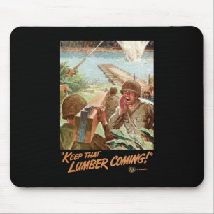 Behalten Sie dieses Bauholz-Kommen Mousepad