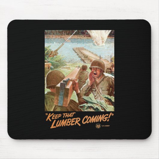 Behalten Sie dieses Bauholz-Kommen Mousepad (Vorne)