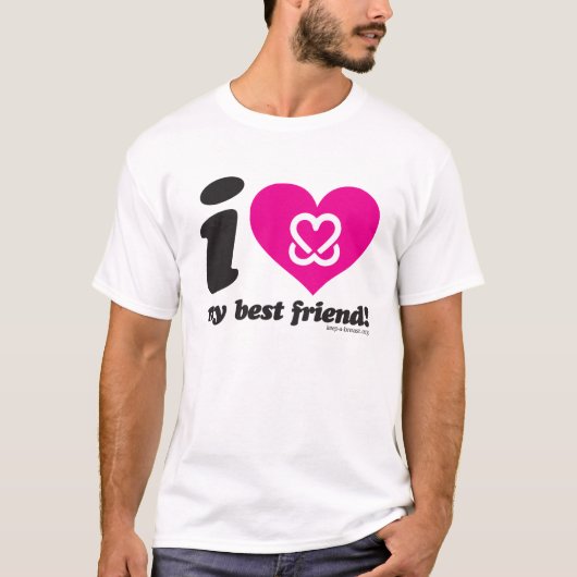 Behalten Sie eine Brust "ich Liebe mein bester T-Shirt (Vorderseite)