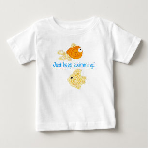 Behalten Sie einfach Schwimmen! Baby T-shirt