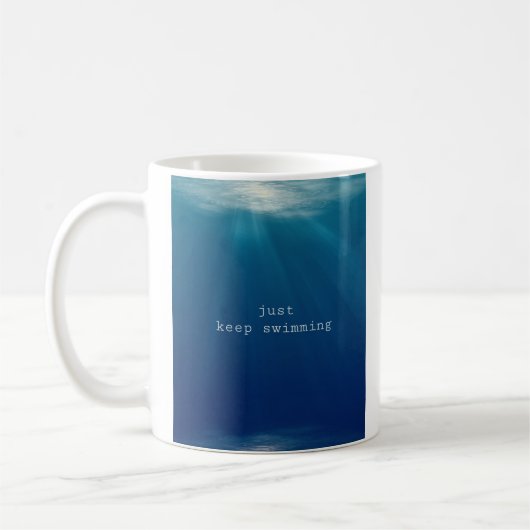 Behalten Sie einfach Schwimmen Kaffeetasse (Links)
