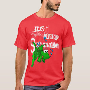 Behalten Sie einfach Schwimmen-T-Shirts T-Shirt