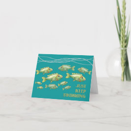 Behalten Sie einfach schwimmendes Notecard Karte