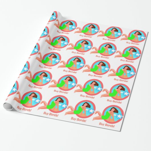 Behalten Sie EM-Fliegen Geschenkpapier (Ungerollt)