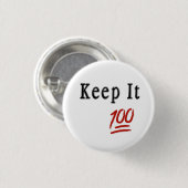 Behalten Sie es 100 Pinback der Knopf Button (Vorne & Hinten)