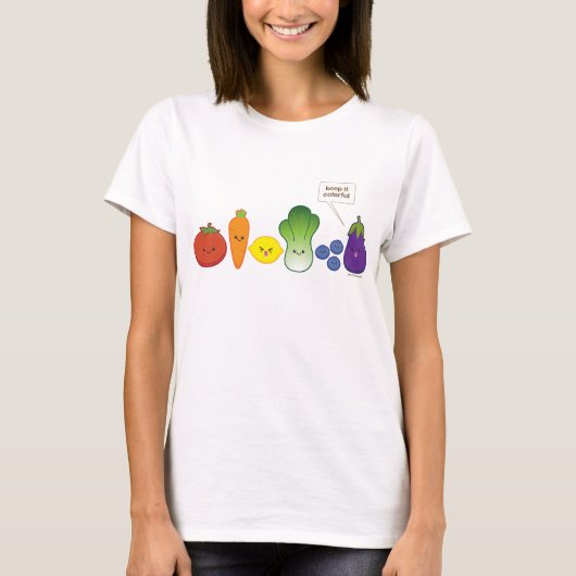 Behalten Sie es bunt (einfacher Entwurf) T-Shirt (Vorderseite)