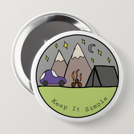 Behalten Sie es einfach Button (Vorne & Hinten)