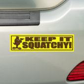 BEHALTEN Sie ES SQUATCHY - Hipster Bigfoot Autoaufkleber (Auf Auto)