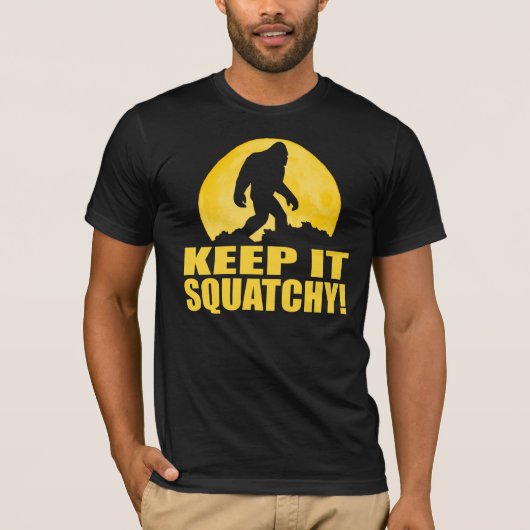 BEHALTEN SIE ES SQUATCHY! Spezielle BARKE AN DER T-Shirt (Vorderseite)