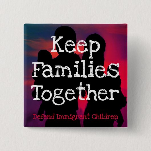 Behalten Sie Familien, zusammen Button zu knöpfen (Vorderseite)