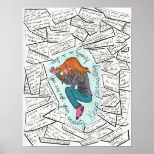 Behalten Sie fortbestehendes (Angst) 11x14 Poster