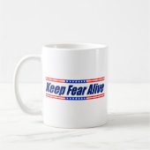 Behalten Sie Furcht lebendig Kaffeetasse (Links)