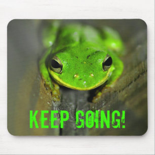 Behalten Sie gehenden Frosch Mousepad