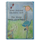 Behalten Sie glänzendes schönes! Notizblock (Vorderseite)