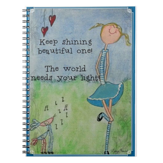 Behalten Sie glänzendes schönes! Notizblock (Vorderseite)