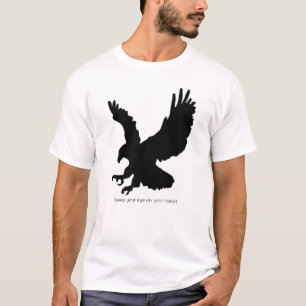 Behalten Sie Ihr Ziel im Auge Adler-Silhouette T-Shirt