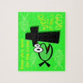 Behalten Sie Ihre Augen auf dem Kreuz Puzzle (Vertikal)