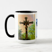 Behalten Sie Ihre Augen auf Jesus-Tasse Tasse (Links)