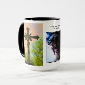 Behalten Sie Ihre Augen auf Jesus-Tasse Tasse (Vorderseite Links)