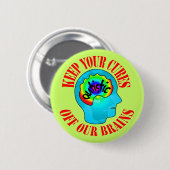 Behalten Sie Ihre Heilungs-Knöpfe Button (Vorne & Hinten)