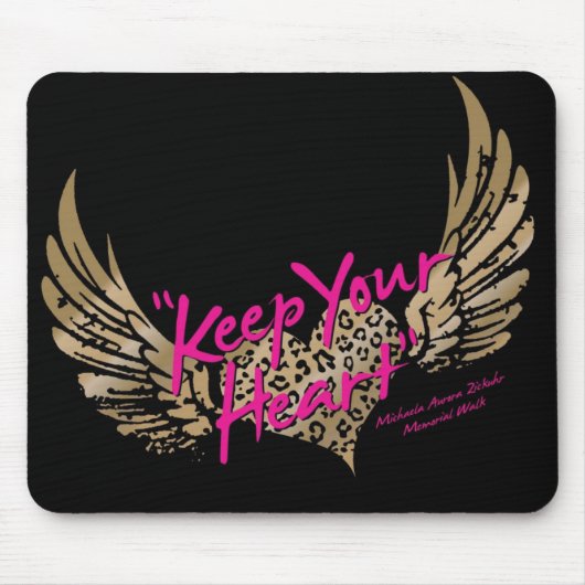Behalten Sie Ihre Herz-Mausunterlage Mousepad (Vorne)