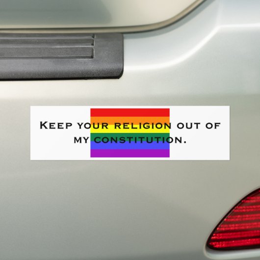 Behalten Sie Ihre Religion aus meinem constitut Autoaufkleber (Auf Auto)