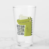 Behalten Sie Ihre Zähne sauber Glas (Rückseite)