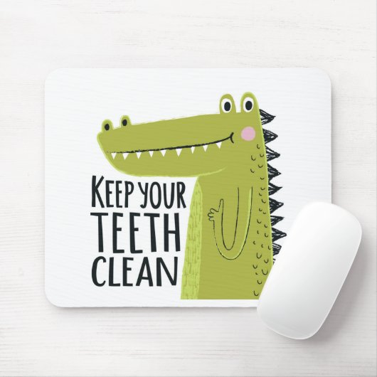 Behalten Sie Ihre Zähne sauber Mousepad (Mit Mouse)