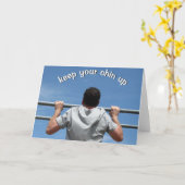 Behalten Sie Ihren Chin oben Karte (Gelbe Blume)