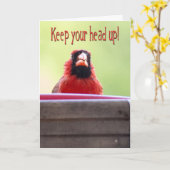 Behalten Sie Ihren Kopf herauf Gruß-Karte Karte (Gelbe Blume)