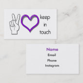 Behalten Sie im Touch-Karten-Lager Visitenkarte (Vorne/Hinten)