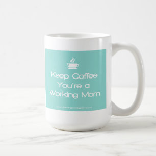 Behalten Sie Kaffee, den Sie eine aquamarine Kaffeetasse