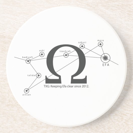 Behalten Sie klaren Sandstein-Untersetzer Efa Sandstein Untersetzer (Vorne)