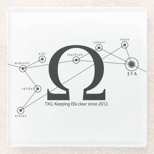 Behalten Sie klaren Untersetzer Efa (Vorderseite)