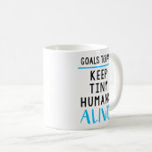 Behalten Sie kleine Menschen-lebendige Kaffeetasse (VorderseiteRechts)