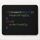 Behalten Sie Kodierung oder Auftrags-Nahrung Mousepad (Vorne)