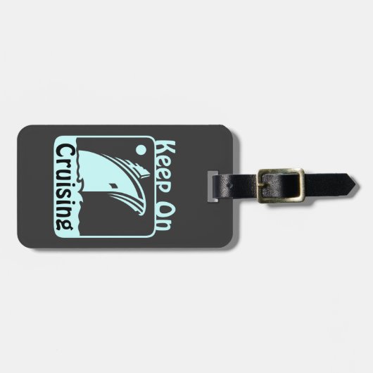 Behalten Sie kreuzende Gewohnheit Gepäckanhänger (Vorderseite horizontal)