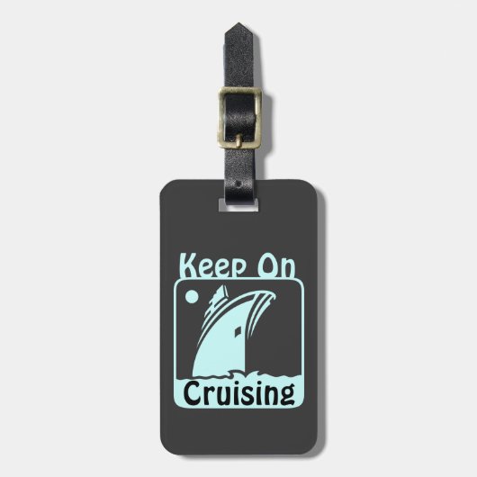 Behalten Sie kreuzende Gewohnheit Gepäckanhänger (Vorderseite vertikal)