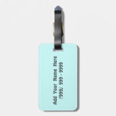 Behalten Sie kreuzende Gewohnheit Gepäckanhänger (Rückseite vertikal)