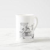 Behalten Sie Küchen-saubere Tasse (Vorderseite Rechts)