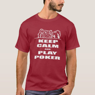 BEHALTEN Sie MUSCHEL und SPIEL-POKER T-Shirt