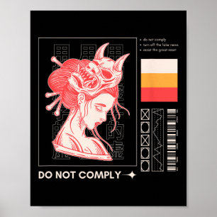 Behalten Sie nicht die große Zurückhaltung Poster