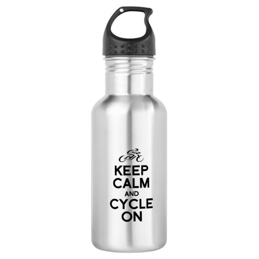 BEHALTEN Sie radfahrendes Fahrrad r des Ruhe- und Edelstahlflasche (Vorderseite)