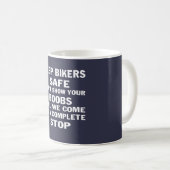 BEHALTEN SIE RADFAHRER SICHER KAFFEETASSE (VorderseiteRechts)