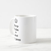 Behalten Sie Ruhe, die es gerade Burpees ist Kaffeetasse (Vorderseite Links)
