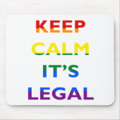 Behalten Sie Ruhe, die es legale Unterstützung Mousepad (Vorne)