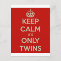 Behalten Sie Ruhe, die es nur Zwillinge ist